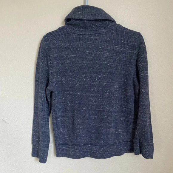 Old Navy 5T pull over blue knit cardigan / sweater with button accent - Picture 4 of 6